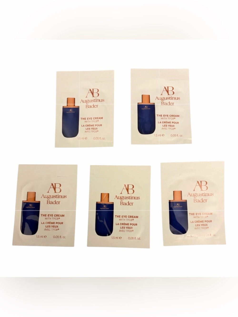 AUGUSTINUS BADER The Eye Cream 1.5ml .05ml Lot of 5